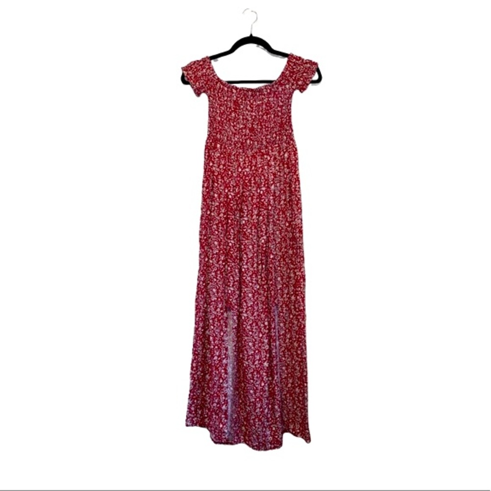Floral summer maxi dress with leg slits NWT SO comfy